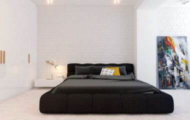 Спальня в стиле минимализм: фото удачных цветовых решений и освещения, выбор отделочных материалов